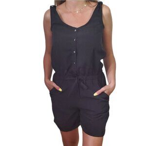 RW&Co Black Sleeveless Romper